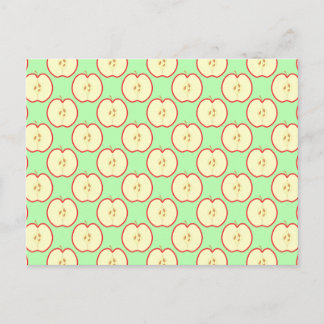 Carte Postale Motif Apple.