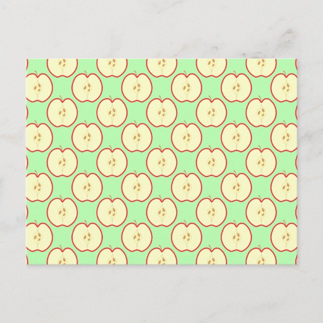 Carte Postale Motif Apple. (Devant)