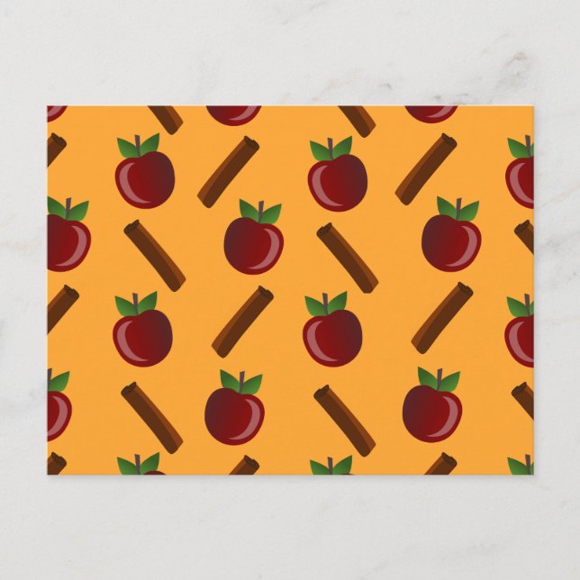 Carte Postale Motif Apple Cinnamon (Devant)