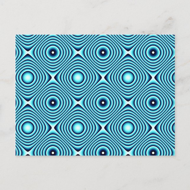 Carte Postale Motif Aqua Rings (Devant)