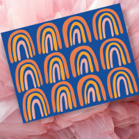 Motif arc-en-ciel rose orange bleu doux