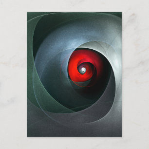 Carte Postale Motif artistique abstrait moderne de tourbillon ro