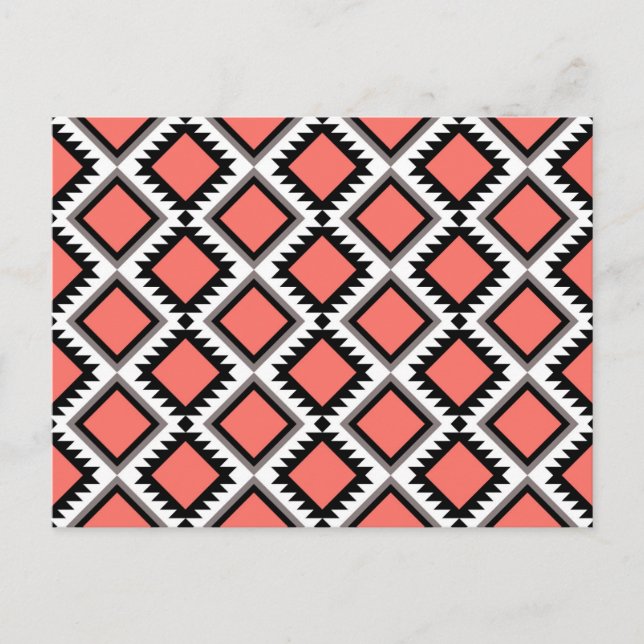 Carte Postale Motif Aztec (Devant)