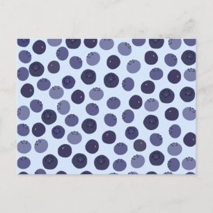 Carte Postale Motif Blueberry