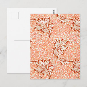 Carte Postale Motif botanique vintage de pomme de William Morris