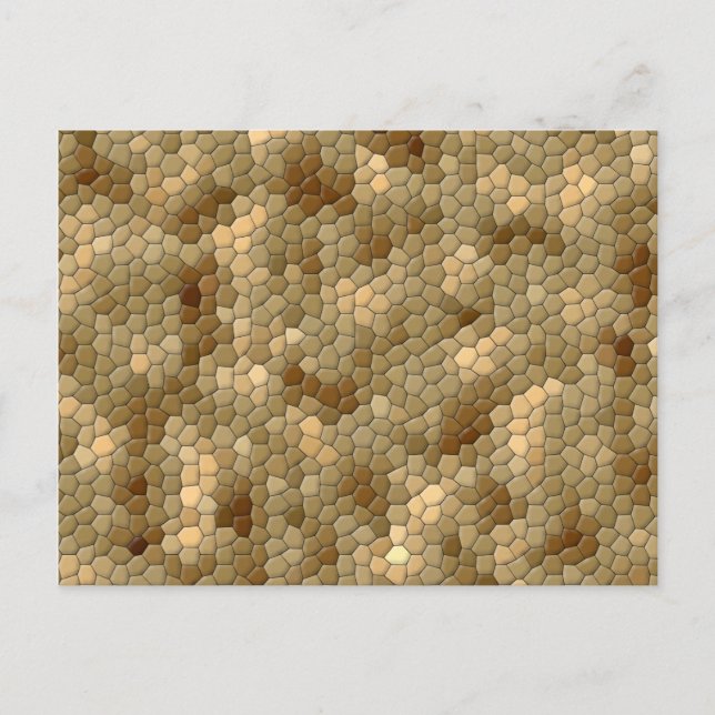 Carte Postale Motif Brown Snakeskin (Devant)