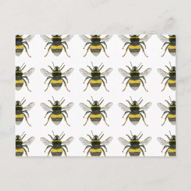Carte postale Motif Bumble Bee (Devant)