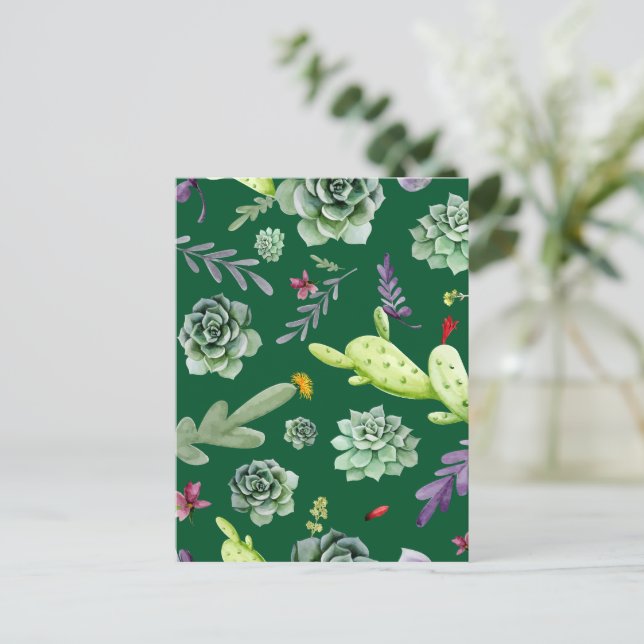 Carte Postale Motif Cactus 3 (Debout devant)