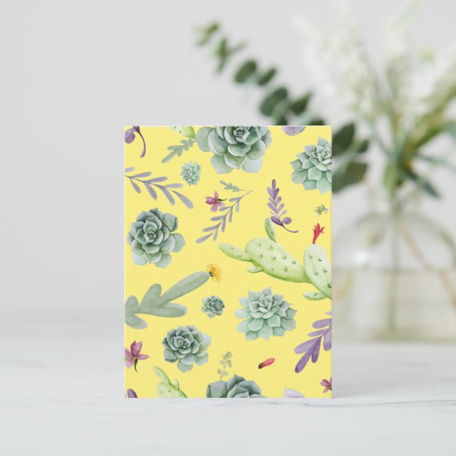 Carte Postale Motif Cactus 9 (Debout devant)
