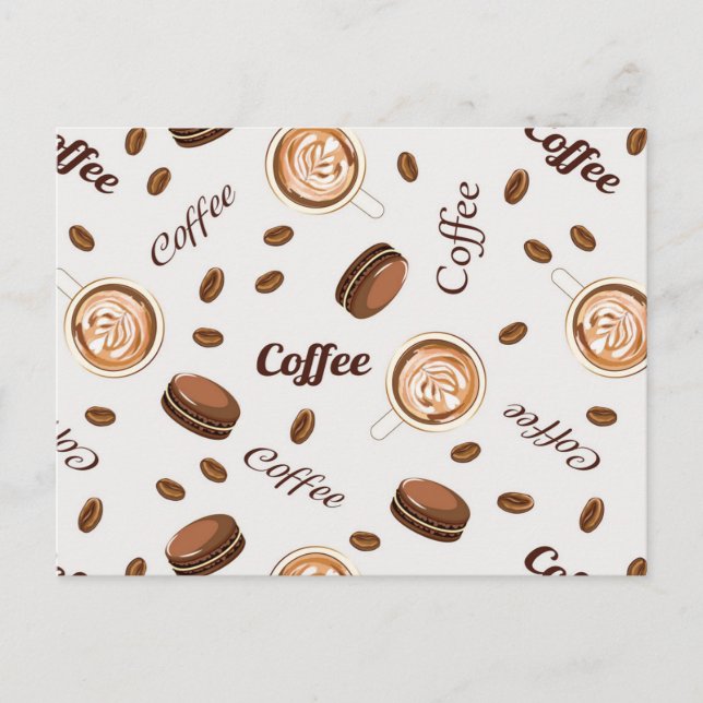 Carte Postale Motif café (Devant)