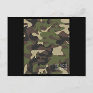 Carte Postale Motif Camo Camouflage