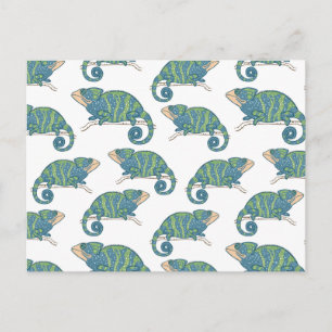 Carte Postale Motif Chameleon