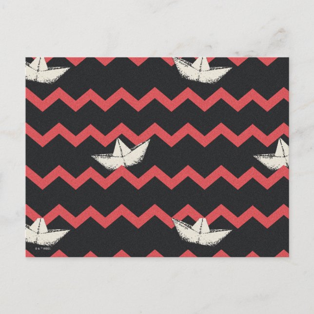 Carte Postale Motif Chevron Bateau SS Georgie (Devant)