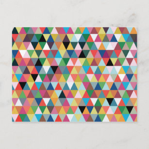 Carte postale Motif couleur kaléidoscope géométriq