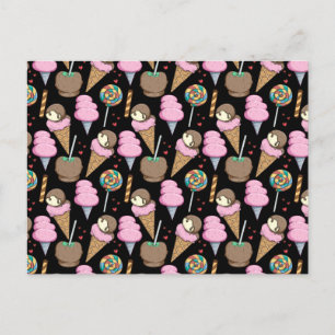 Carte Postale Motif crème glacée motif Lollies lollipop 28