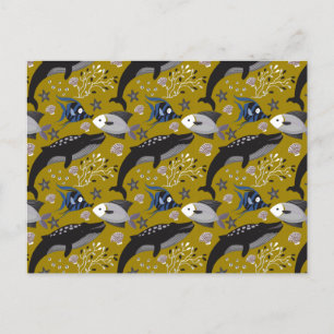 Carte Postale Motif d'animaux aquatiques   vie sous-marine 18