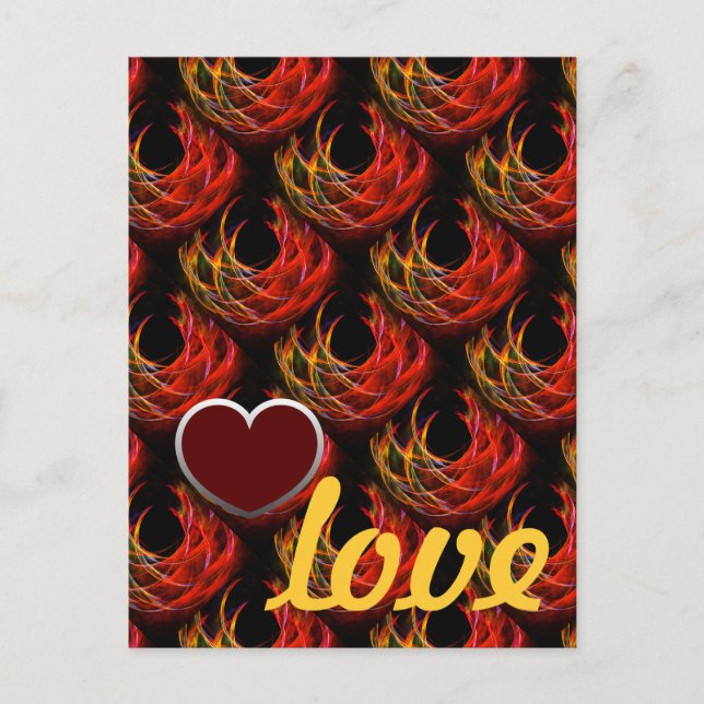 Carte Postale Motif d'art abstrait élégant boho moderne mignon # (Devant)