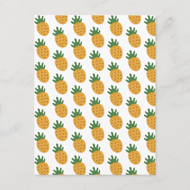 Carte Postale Motif de ananas mignon | Fertilité moderne FIV (Devant)