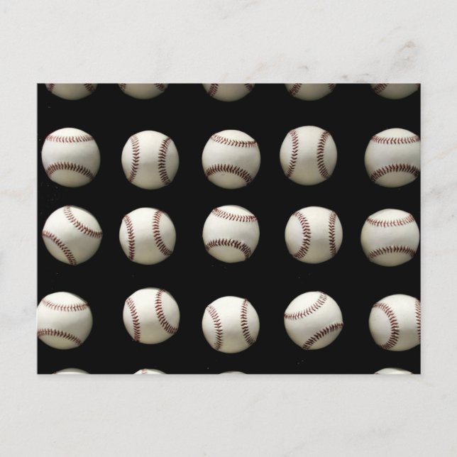 Carte Postale Motif de baseball (Devant)