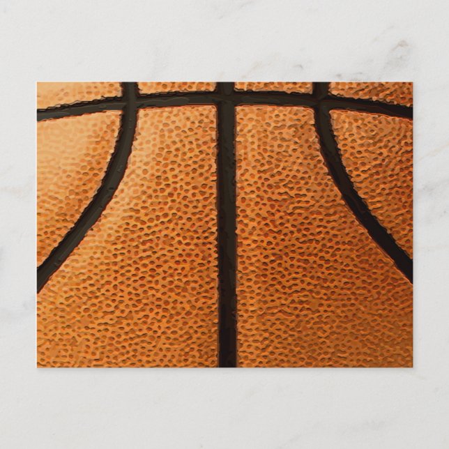 Carte Postale Motif de basket-ball Imprimer Arrière - plan (Devant)