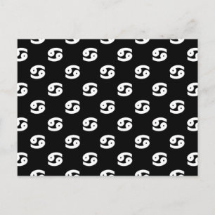 Carte Postale Motif de Cancer noir et blanc
