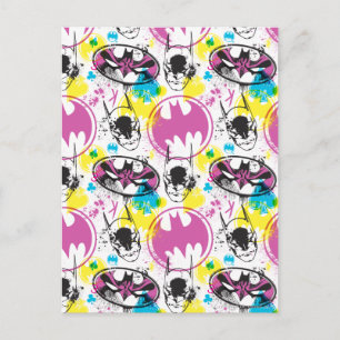 Carte Postale Motif de code couleur Batman 3