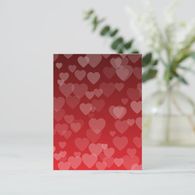 Carte Postale Motif de coeur 19 (Debout devant)