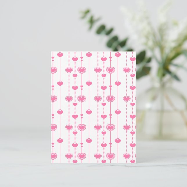 Carte Postale Motif de coeur 26 (Debout devant)