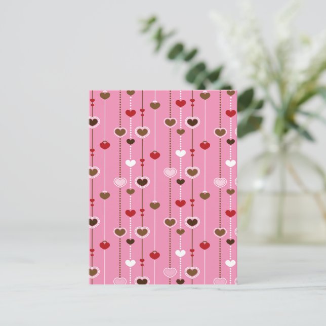 Carte Postale Motif de coeur 27 (Debout devant)