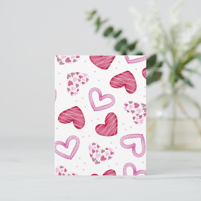Carte Postale Motif de coeur 36 (Debout devant)