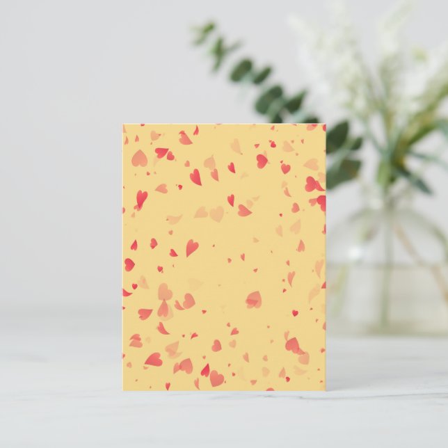 Carte Postale Motif de coeur 38 (Debout devant)
