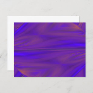 Carte Postale Motif De Conception Abstraite Bleu Orange Et Viole