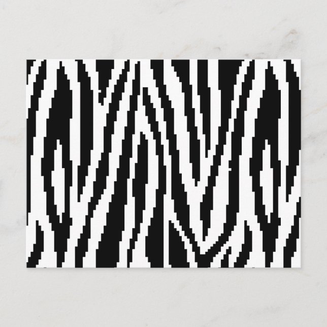 Carte Postale motif de conception d'impression à 8 bits Pixel Ze (Devant)