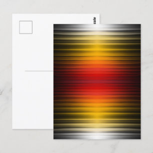 Carte Postale Motif de couleurs du champ de plasma de rentrée de