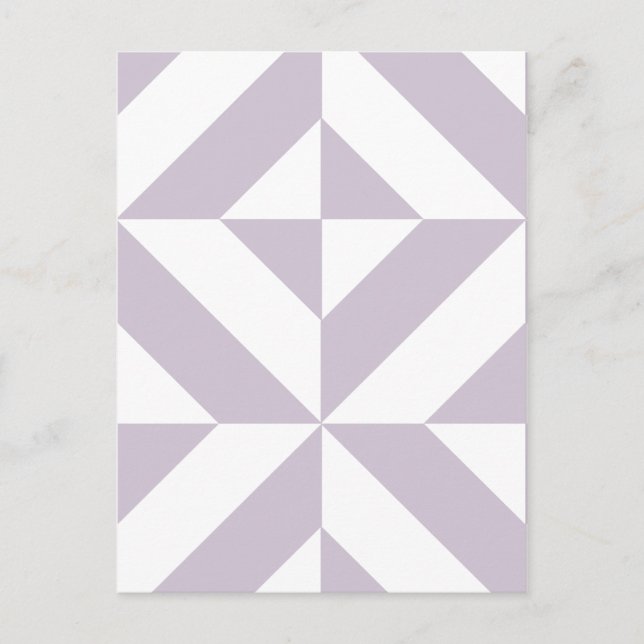 Carte Postale Motif de cube de pale Cool géométrique (Devant)