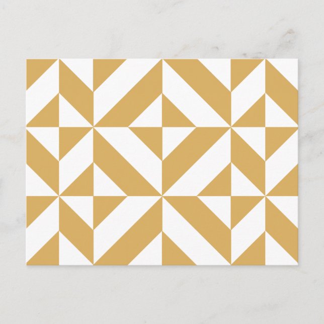 Carte Postale Motif de cube géométrique Cool profond (Devant)