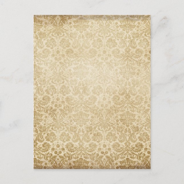 Carte Postale Motif de Damas Brown clair (Devant)