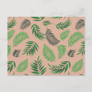 Carte Postale Motif de feuilles tropicales 10