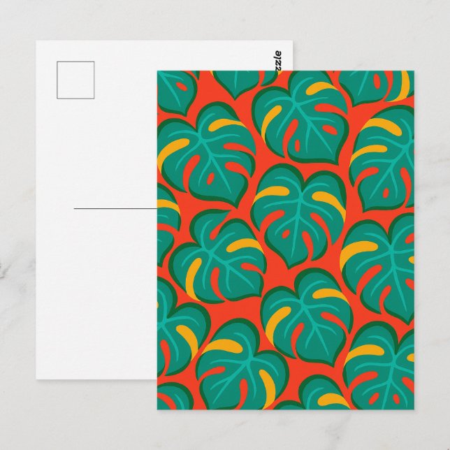 Carte Postale Motif de Fiesta Tropical (Devant / Derrière)