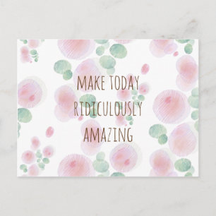 Carte Postale Motif de fleurs