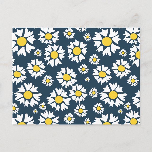 Carte Postale Motif de fleurs Chamomile (Devant)