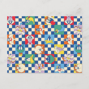 Carte Postale Motif de jeton couleur LOONEY TUNES™ Checker