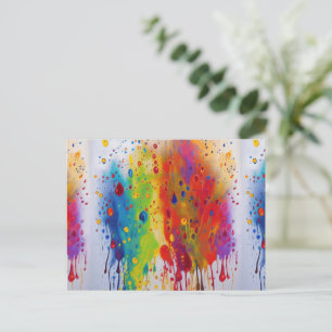 Carte postale Motif de la goutte d'eau