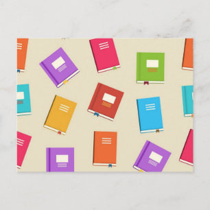Carte Postale Motif de livre