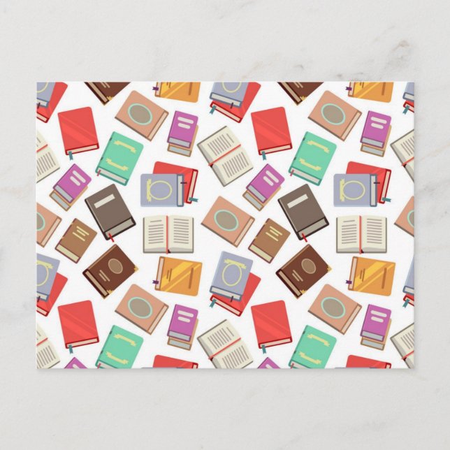 Carte Postale Motif de livre (Devant)