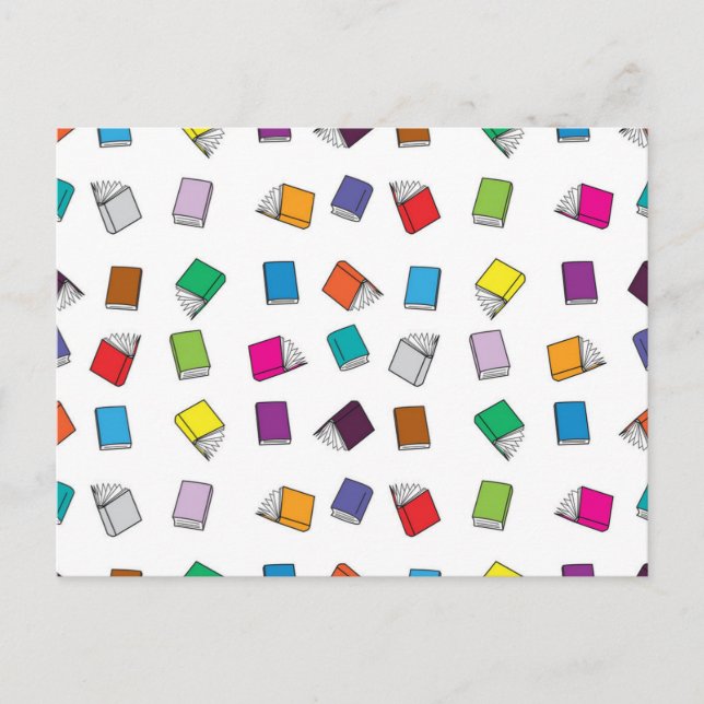 Carte Postale Motif de livre (Devant)