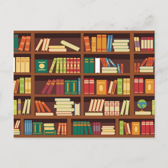 Carte Postale Motif de livre (Devant)
