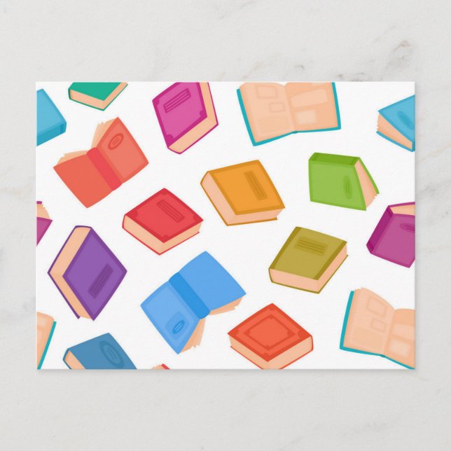 Carte Postale Motif de livre (Devant)