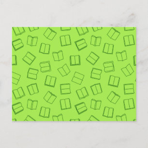 Carte Postale Motif de livre