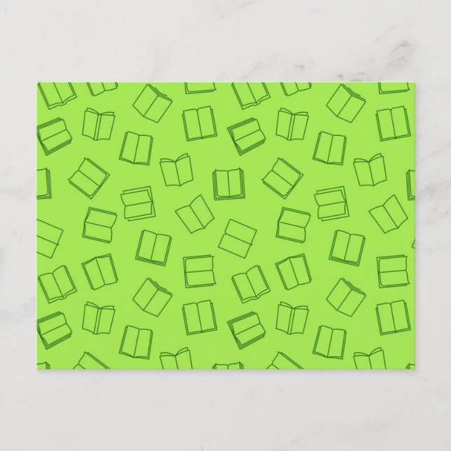 Carte Postale Motif de livre (Devant)